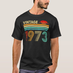 50-Jähriger, hergestellt 1973, Vintage 50. Geburts T-Shirt