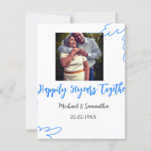 50-jähriges Jubiläum mit Namen für blaues Foto