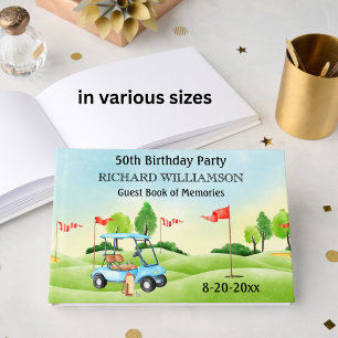 50. (JEDES JAHR) GEBURTSTAGSFEIER GOLF ANMELDUNG GÄSTEBUCH