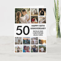 50. Jubiläum 13 FotoCollage Schwarz und Weiß