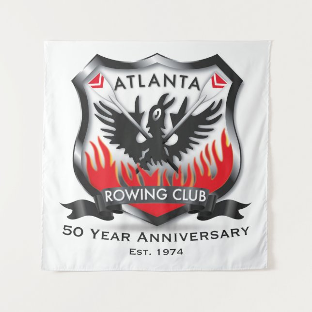 50. Jubiläum 57" x 57" Tapestry Wandteppich (Vorderseite)