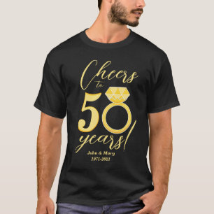50. Jubiläum bejubelt bis 50 Jahre Goldhochzeit T-Shirt