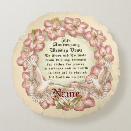 50. Jubiläum Doves Zollkissen Rundes Kissen