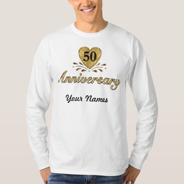 50. Jubiläum - Gold T-Shirt (Vorderseite)