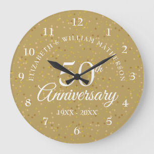50. Jubiläum Goldstaub Große Wanduhr