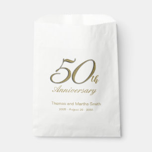 50. Jubiläum Gunst Cake Bags Personalisiert Geschenktütchen