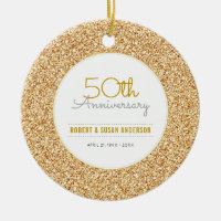 50. Jubiläum Keepake Imitate Gold Glitzer