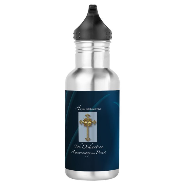 50. Jubiläum-Ordination-Jahrestag des Priesters Trinkflasche (Rechts)