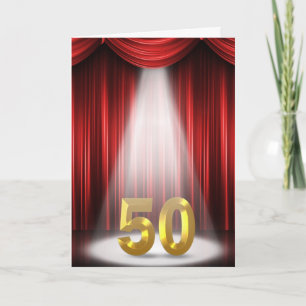 50. Jubiläum Spotlight Herzlichen Glückwunsch Karte