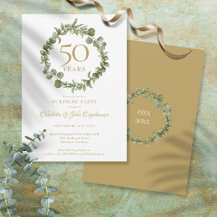 50. Jubiläum Überraschung Party Garland Einladung