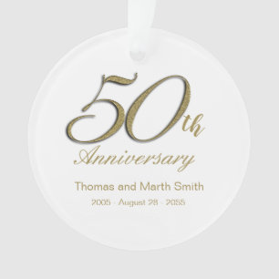 50. Jubiläums-Andenken-Schmuck-Geschenk Ornament