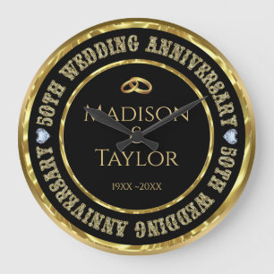 50. Jubiläums-Goldringe Große Uhr