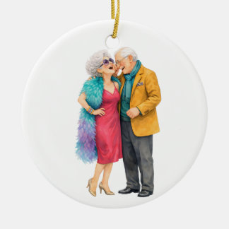 50. Jubiläums-Schmuck Personalisieren Keramik Ornament
