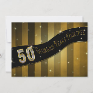50. Jubiläumseinladung - Herrliche Jahre Einladung