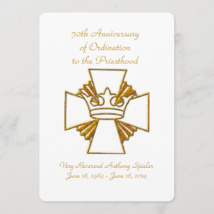 50. Jubiläumsjubiläum Priesterortung Einladung