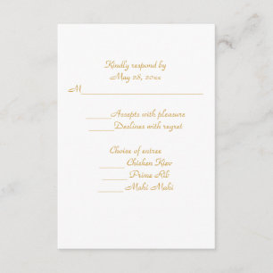 50. Jubiläumsjubiläum Priesterortung RSVP Karte