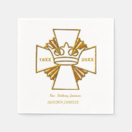 50. Jubiläumsjubiläum Priesterortung Serviette