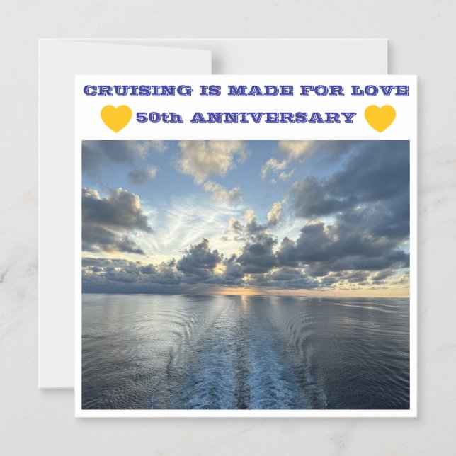 50. JUBILÄUMSKREUZFAHRT TÜRMAGNET MAGNETEINLADUNG (Vorderseite)