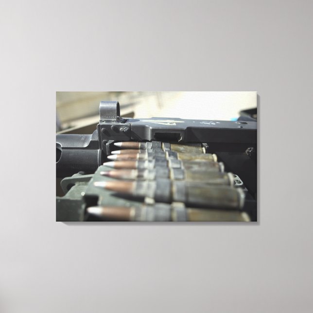 50-kalibrige Maschinenpistolen Leinwanddruck (Vorderseite)