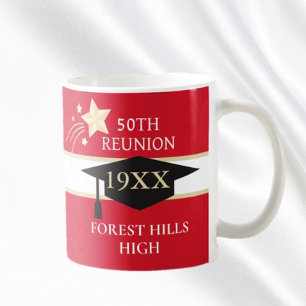 50. Klasse Wiedersehen School Farben Kaffee Tasse