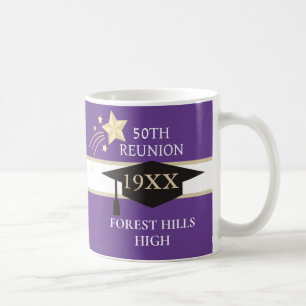 50. Klasse Wiedersehen School Farben Kaffee Tasse