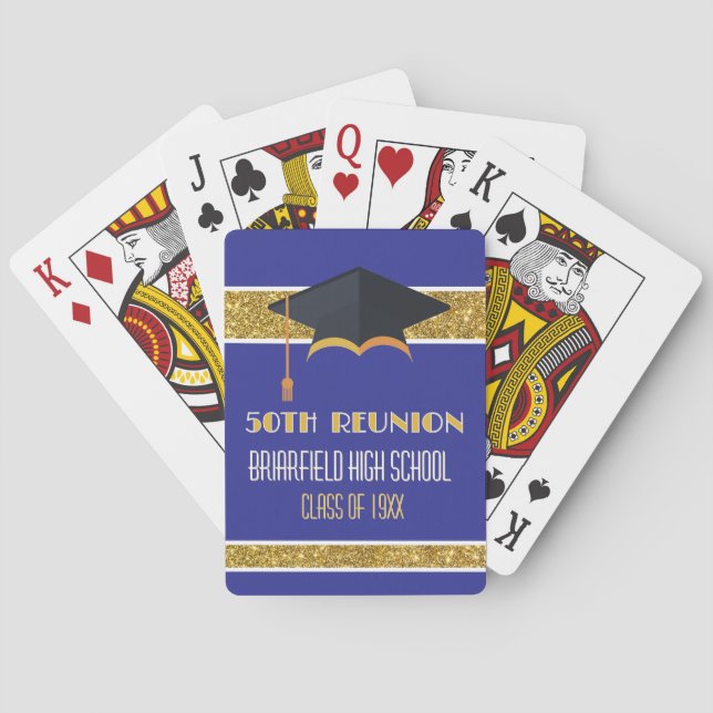 50. Klassentreffen Benutzerdefinierte Spielkarten (Rückseite)