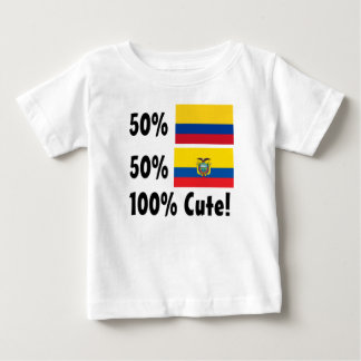 50% kolumbianischer 50% Ecuadorian 100% niedlich Baby T-shirt