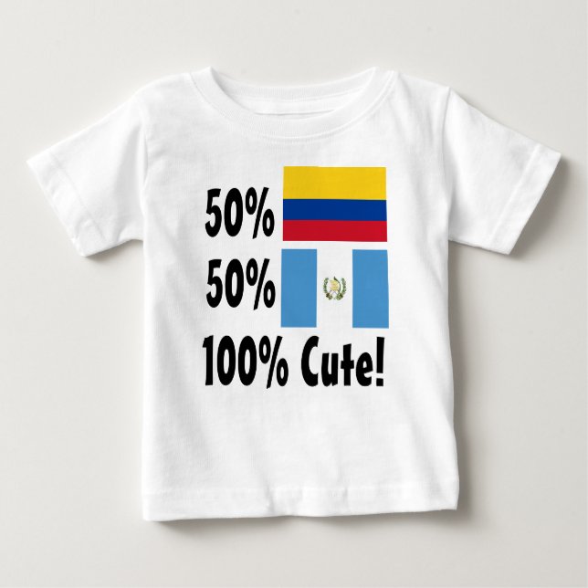 50 % Kolumbien 50 % Guatemala 100 % Niedlich Baby T-shirt (Vorderseite)