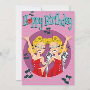 50 Krawatte Rock&Roll Enkele verjaardagskaart Feiertagskarte