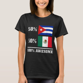 50 Kuba 50 Mexiko Kubanische Flagge Pride Heritag T-Shirt