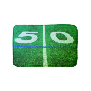 50 Meter Fußball-Spielfeld Badematte