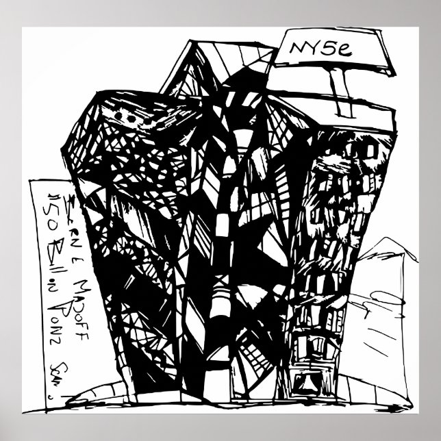 50 MILLIARDEN DOLLAR PONZI SCAM POSTER (Vorne)