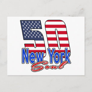 50 New Yorker Soul Birthday Designs Postkarte