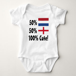50 % Niederländisch 50 % Englisch 100 % Niedlich Baby Strampler