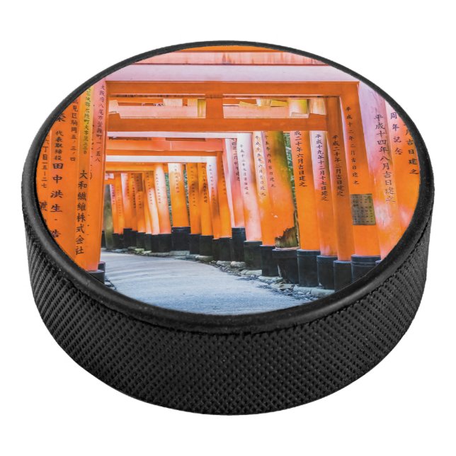 50 Orangenfarben - Senbon Torii, Kyoto Eishockey Puck (3/4)