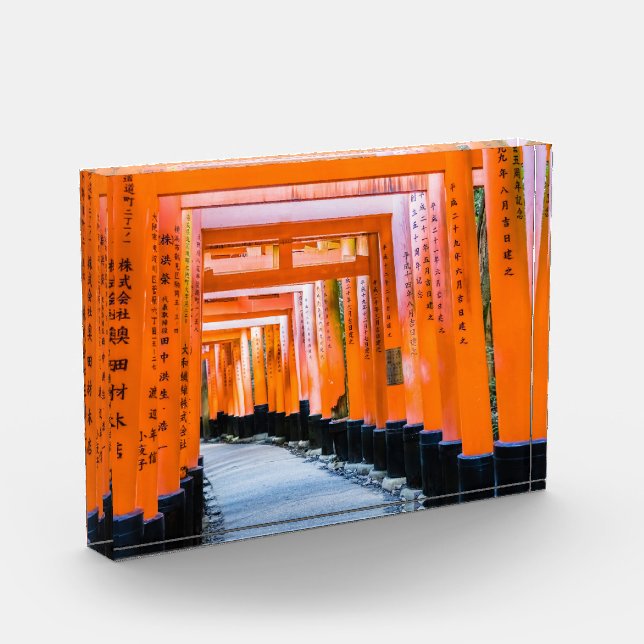 50 Orangenfarben - Senbon Torii, Kyoto Fotoblock (Links)