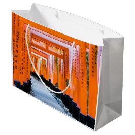 50 Orangenfarben - Senbon Torii, Kyoto Große Geschenktüte