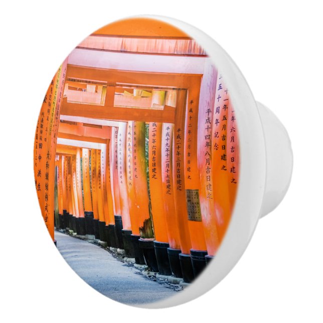 50 Orangenfarben - Senbon Torii, Kyoto Keramikknauf (Rechts)