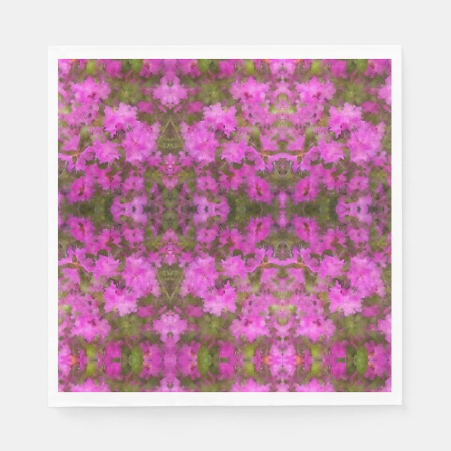 50 Paper Napkins Lila Rhododendron Serviette (Vorderseite)