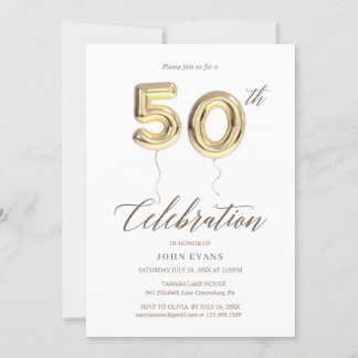 50. Party Einladung