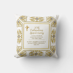 50. PRIEST Ordination Jubiläum Personalisiert Kissen