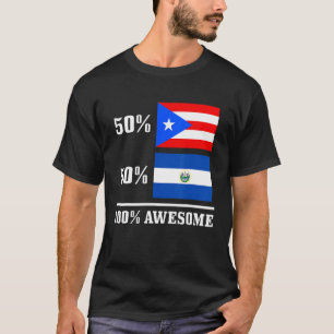 50 Puerto Rico 50 El Salvador puerto-ricanisch sal T-Shirt