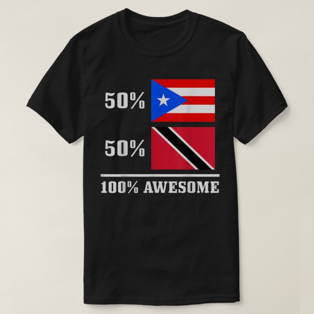 50 Puerto Rico 50 Trinidad & Tobago Puerto Rico F T-Shirt (Design vorne)