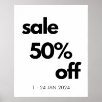 50 % Rabatt auf den Verkauf, Boutique im Einzelhan