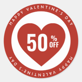 50 % Rabatt beim Verkauf Runder Aufkleber