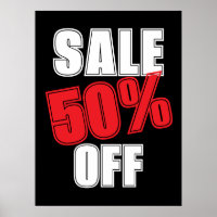 50% Rabatt Schild, Einzelhandelsgeschäft Schilder,