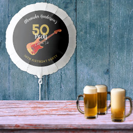 50 Rocks Cool Guitar 50. Geburtstagsfeier Ballon