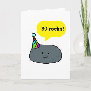 50 Rocks Lustiger 50. Geburtstag Karte
