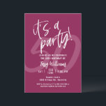 50. Rosa Spaß Geburtstagsparty Einladung<br><div class="desc">50. Rosa Geburtstagsparty Einladung Spaß Pink 50. Geburtstagsparty Einladung</div>