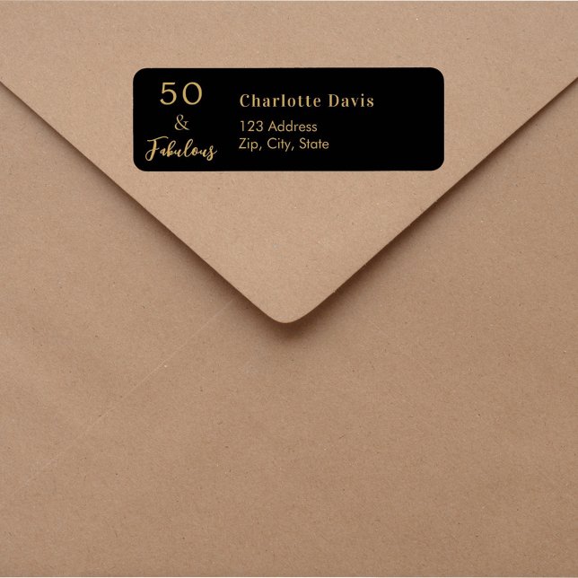 50 Rücksendeadresse aus schwarzem Gold (Von Creator hochgeladen)
